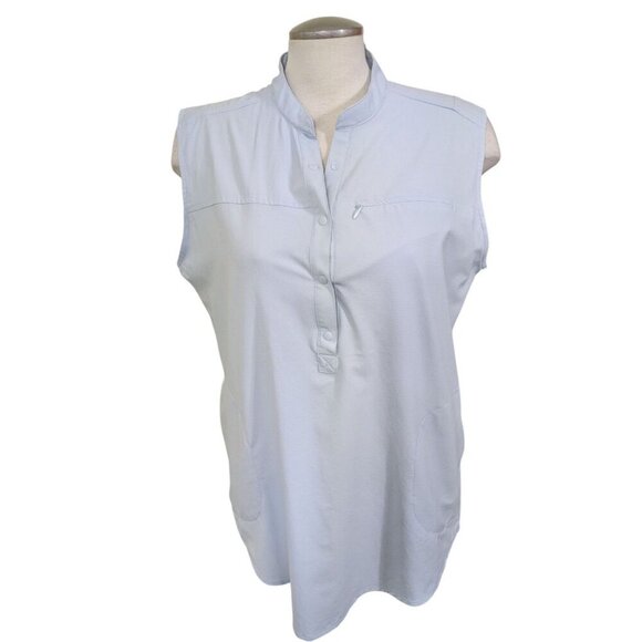 Royal Robbins Womens L Expedition Pro Tunic Blue Sleeveless Light Breathable - Picture 1 of 6